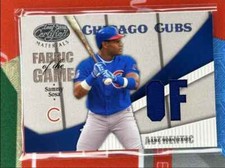 2004 Leaf Certified Materials Fabric of the Game Sammy Sosa 011/100 Chicago Cubs