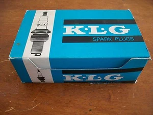  1 Box of 12 NOS KLG FE100 Spark Plugs - Picture 1 of 4