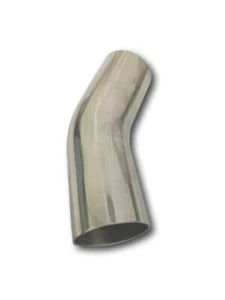 EXHAUST PIPE MANDREL BEND STAINLESS STEEL 1 1/2" 30 DEGREE - POLISHED - Picture 1 of 8