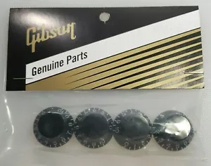 GIBSON Black Top Hat Knob Set USA Genuine Les Paul Brand New - Picture 1 of 2