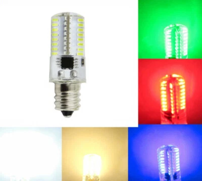 E12 Candelabra LED bulb C7 Red/Green/Blue/White/Warm 64-3014 Light 110V/220V #1 - Image 1 of 4