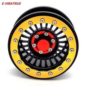 E-VIRATRUE 2.9''Aluminum Wheel For Axial SCX6 1/6 Black (1pcs) - Picture 1 of 35