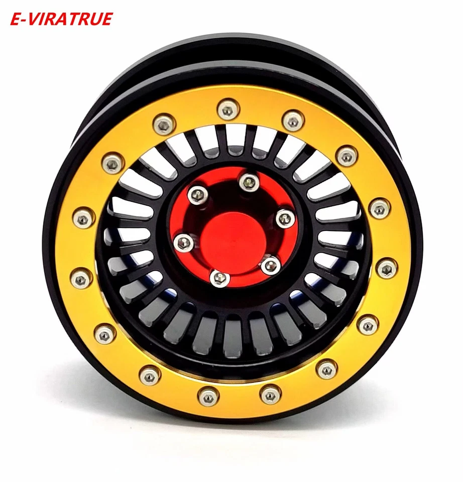 E-VIRATRUE 2.9''Aluminum Wheel For Axial SCX6 1/6 Black (1pcs) - Image 1 of 1