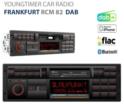 für Jaguar XJ 1 68-73 XJ 2 72-79 Oldtimer Auto Radio DAB+ Bluetooth UKW USB SD - Bild 1 von 4