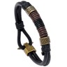 JS81 Classic Braided COOL Surfer Genuine Leather Bracelet