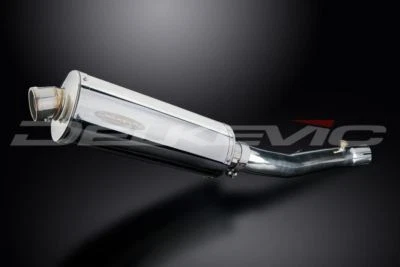"Silenciador ovalado de acero inoxidable Delkevic 14"" deslizable - escape Honda CBR600 F4i 2001-2006" Foto 1 de 3