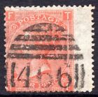 1869 4D Dull Vermilion Sg93  /  Sg94 Letters Tf Plate 9 Good Used Liverpool Pm