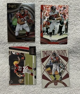 Lot of 4 Panini Football Cards Tony Gonzalez Atlanta Falcons (Z1) - Picture 1 of 2