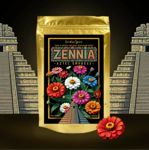 Zinnie Samen Großpackung - Riesenmischung - Aztekenkaiserin - groß majestätisch viele Farben - USA - Bild 1 von 6