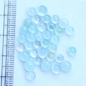 Cabujón de aguamarina azul cielo natural piedras preciosas sueltas aguamarina 13,10 CT 5 M - Imagen 1 de 4