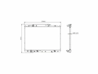 For 2007-2013 Acura MDX Radiator Denso 66561HX 2008 2009 2010 2011 2012 Radiator - Image 1 of 2