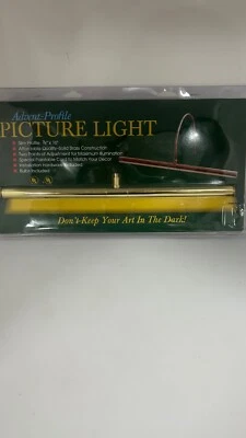 Luz de imagen de perfil de Adviento 16" de latón níquel satinado Casa de Troya Nuevo de Lote Antiguo Foto 1 de 2