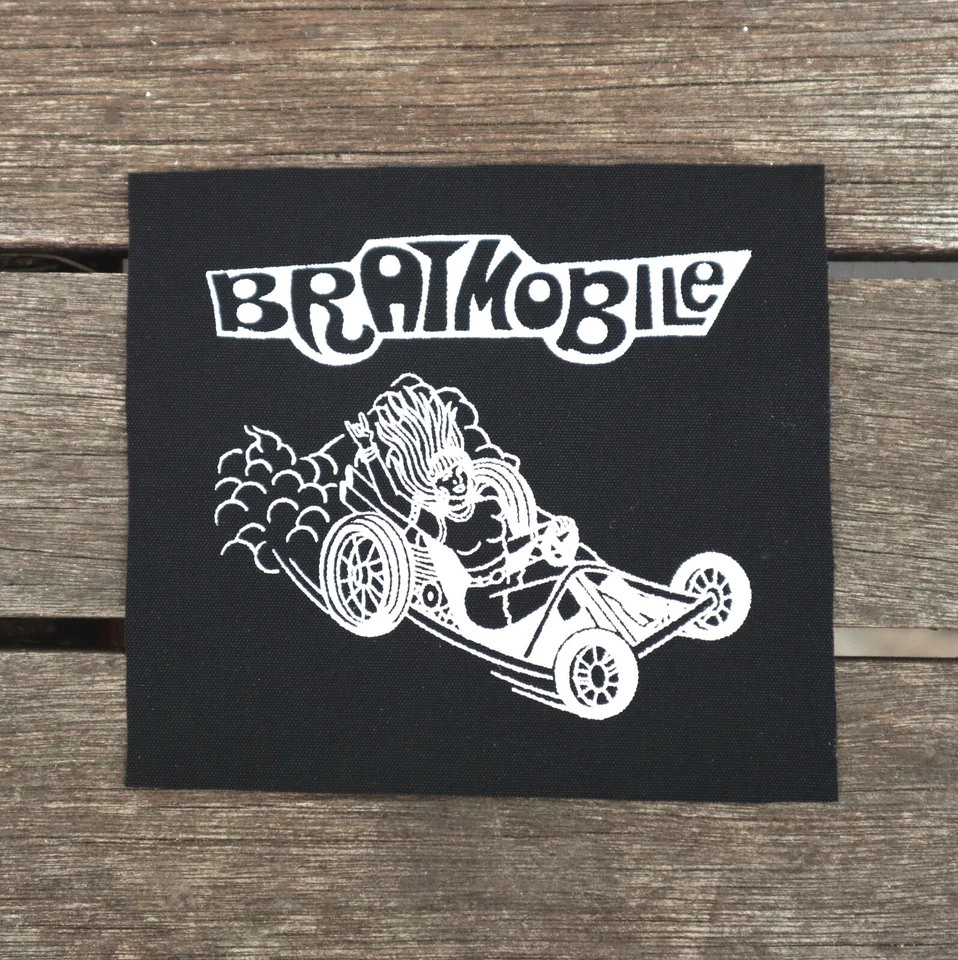 Bratmobile canvas patch - riot grrrl punk band patches - Image 1 of 1