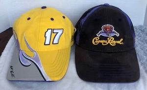 2 Matt Kenseth #17 Nascar Crown Royal Whiskey, Roush Fenway Racing Hüte Caps - Bild 1 von 14