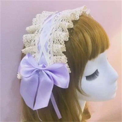 Accesorios para el cabello Encaje Lolita Linda Banda para el cabello Todo a juego Tocado Suave Servidor Foto 1 de 4
