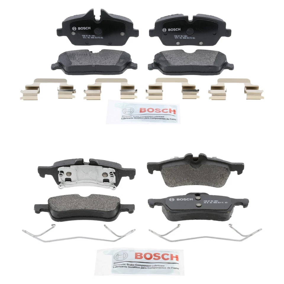 Kit de pastillas de freno de disco semimetálicas delanteras y traseras Bosch Quietcast para Mini Cooper 2007-08 Foto 1 de 1