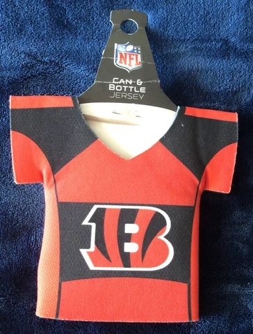 Cincinnati Bengals Insulated Sleeve Can & Bottle Jersey Cooler Holder Cover