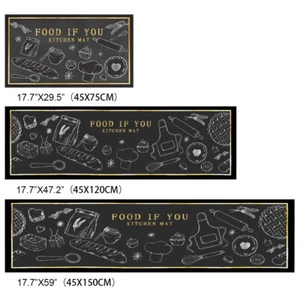 Kitchen mat, leather non-slip, anti-fatigue PVC oil-proof, waterproof carpet - Picture 1 of 9