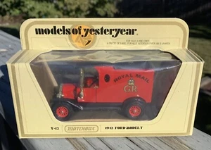 Matchbox Models Of Yesteryear Red 1912 Ford Model T Royal Mail 1:35 Y-12 1978 - Foto 1 di 5