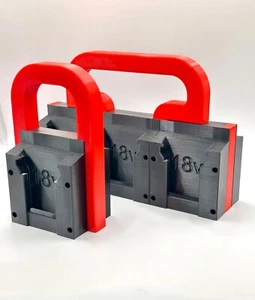 Milwaukee 18v RedLithium Battery Basket Carrier Caddy Holder - 2/4/6/8 Batteries - Picture 1 of 16