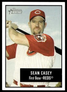 2003 Bowman Heritage 98 Sean Casey   Cincinnati Reds  Baseball Card
