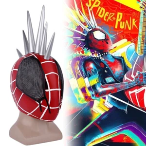Cosplay Punk Spiderman Masks Across the Spider Verse Hobie Superhero Masks Props - Picture 1 of 12