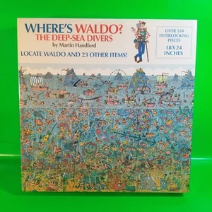 Wo ist Waldo Puzzle-Die Tiefseetaucher Vintage 1991 BRANDNEU FABRIKVERSIEGELT - Bild 1 von 6
