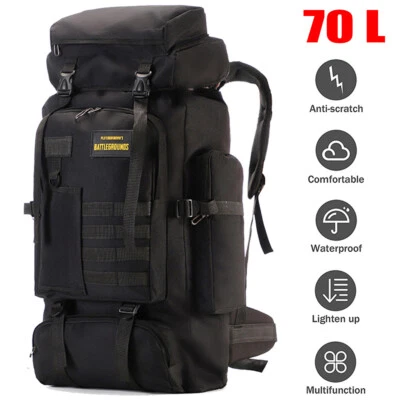 70L Rucksack Armee Trekking Wanderrucksack Sport BW Taktischer Kampfrucksack XXL - Bild 1 von 4