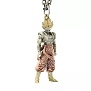 Herren Edelstahl Super Saiyajin Anhänger Halskette Schmuck mit Kette - Bild 1 von 6