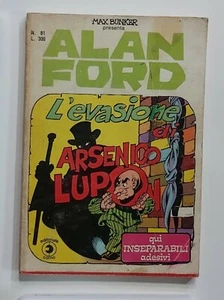 10561 ALAN FORD n. 81 - L'evasione di Arsenico Lupon - Ed. Corno 1976 NO ADESIVI - Picture 1 of 5