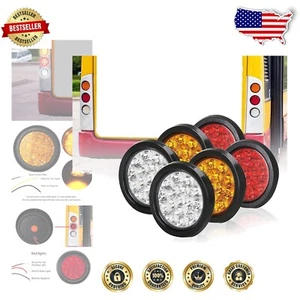 Juego de 6 luces traseras LED duraderas de 4 pulgadas - Ajuste universal para camiones y remolques - Imagen 1 de 10