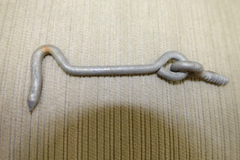VTG Antique Rustic 3" DOOR LOCK SWING DROP HOOK Latch Cabinet Barn Gate Shutter Cover