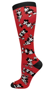 Prestige Medical 15-20mmHG Soft Compression Socks Steamboat Willie Mickey Mouse - Picture 1 of 1