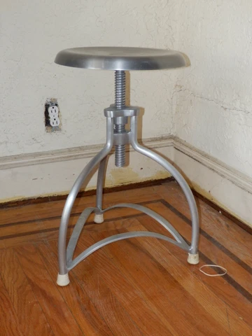 MCM Aluminum Adjustable Rotating Piano? Stool chair (Local Pickup) Cover