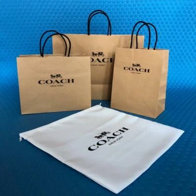 NEW Coach Gift Bag(Original America) Paper Bag/ Coach Authentic dust bag