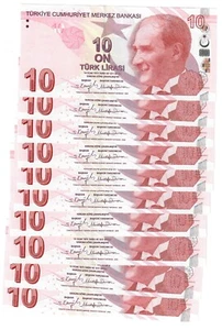 Turkey (Turkiye) 10x 10 Lira 2009 (2024) UNC "Kavcioglu/Duman" - Picture 1 of 2