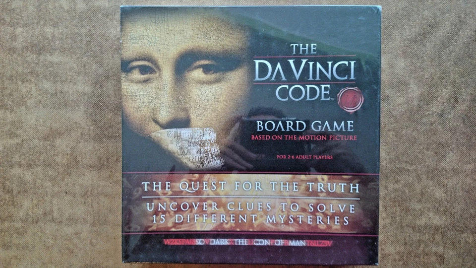 The Da Vinci Code Board Game - 15 Different Mysteries VGC