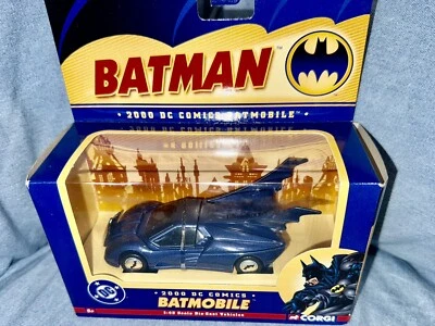 Ultra Rare Batmobile Corgi DC Comics 2000  1/43 die cast -- new in box #77308 - Image 1 of 3