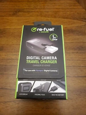 CARGADORES DE VIAJE DIGIPOWER RE-COMBUSTIBLE RF-TC-55C PARA BATERÍA DE CÁMARA DIGITAL CANON Foto 1 de 4