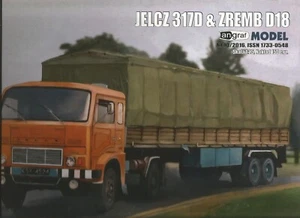1:25 Polnischer Sattelzug Jelcz 317D mit Zremb D18 Anhänger Papiermodell - Bild 1 von 4