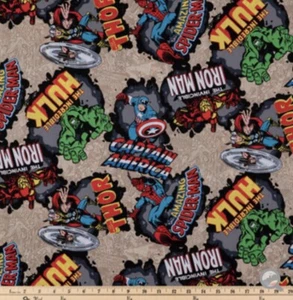 Super, Hero, Spiderman, tela de algodón, cuarto de grasa, primera calidad 18"" de largo x 21"" de ancho - Imagen 1 de 1