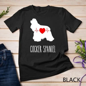 Cocker Spaniel Breed Dog Lover Top Mom Shows Unisex T-shirt - Picture 1 of 15