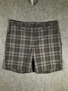 Haggar Chino Plaid Shorts Size 42 Mens Casual Mid-High Rise Stretch Outdoors - Picture 1 of 11