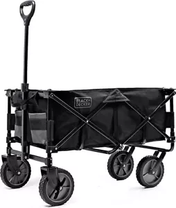 BLACK+DECKER Utility Wagon, pieghevole o pieghevole, nero - BDSTCTBK01 - Foto 1 di 4