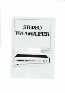 Accuphase manual de instrucciones user manual owners para C- 222 multilingüe Copy - Imagen 1 de 1