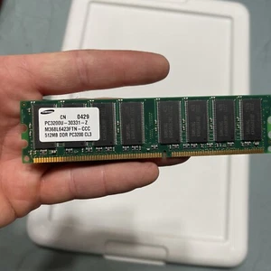 512MB - M368L6423FTN-CCC DDR PC3200 CL3, PC3200U-30331-Z samsung - Picture 1 of 2