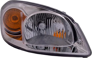 Headlight Compatible with Chevrolet Cobalt 2005-2010 Halogen Chrome Housing Incl - Picture 1 of 6