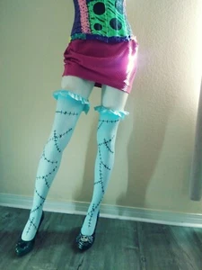 The Nightmare Before Christmas Sally Rag Doll inspired Stitch thigh highs  - Picture 1 of 4