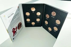 2024 Paris Olympics 1/4€ 12pcs Official Coins Set in album - Picture 1 of 12