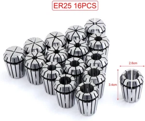 ER25 Φ1~16mm CNC Lathe Precision Spring Collet Chuck Set,For Milling Machine - Picture 1 of 7